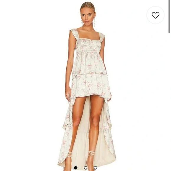 WeWoreWhat Corset High Low Maxi Dress Dainty Floral Size 0 - Picture 1 of 14